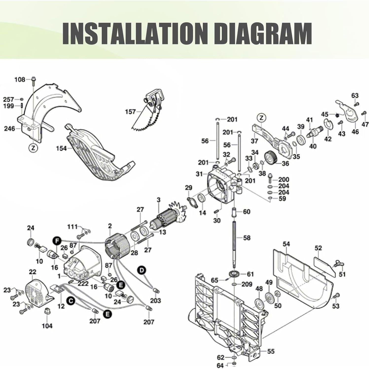 Repuestos de Engranaje Bosch 2610996896 para Sierra de Mesa