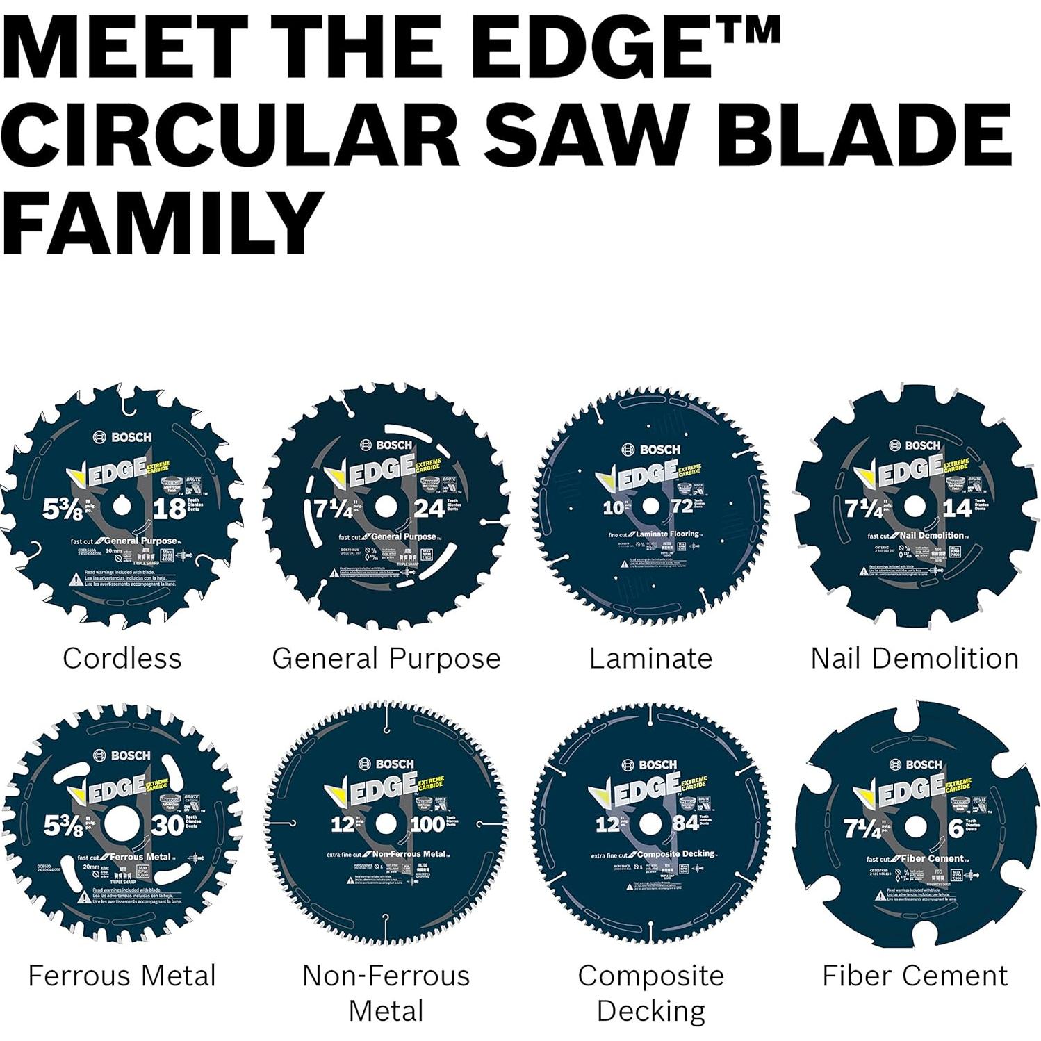 Hoja de Sierra Circular Bosch DCB1024 24 Dientes 25.4 cm