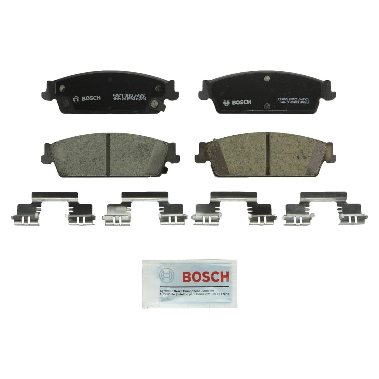 Pastillas de Freno Cerámicas Bosch BC1194 Traseras para Cadillac y Chevrolet