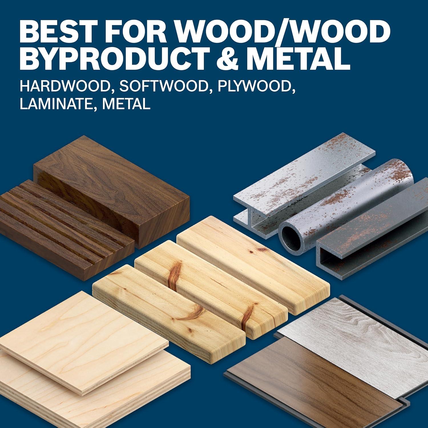 Cuchillas de Sierra de Calar BOSCH T5002, 10 Piezas, Madera y Metal