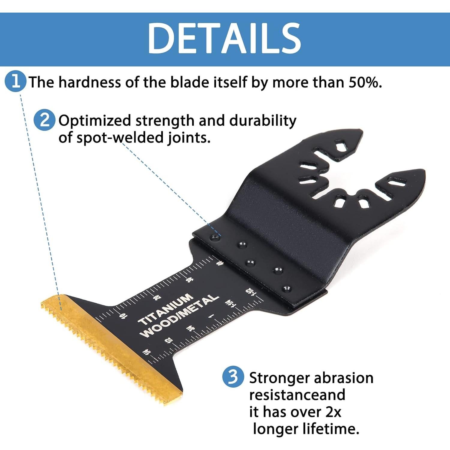 20 Hojas Sable Oscilante AIFICUT para Madera y Metal