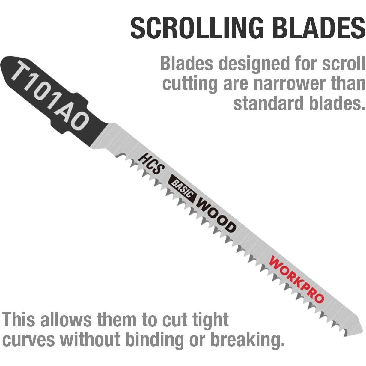 Set 25 Hojas Sierra de Calar WORKPRO HCS/HSS/BIM Variadas