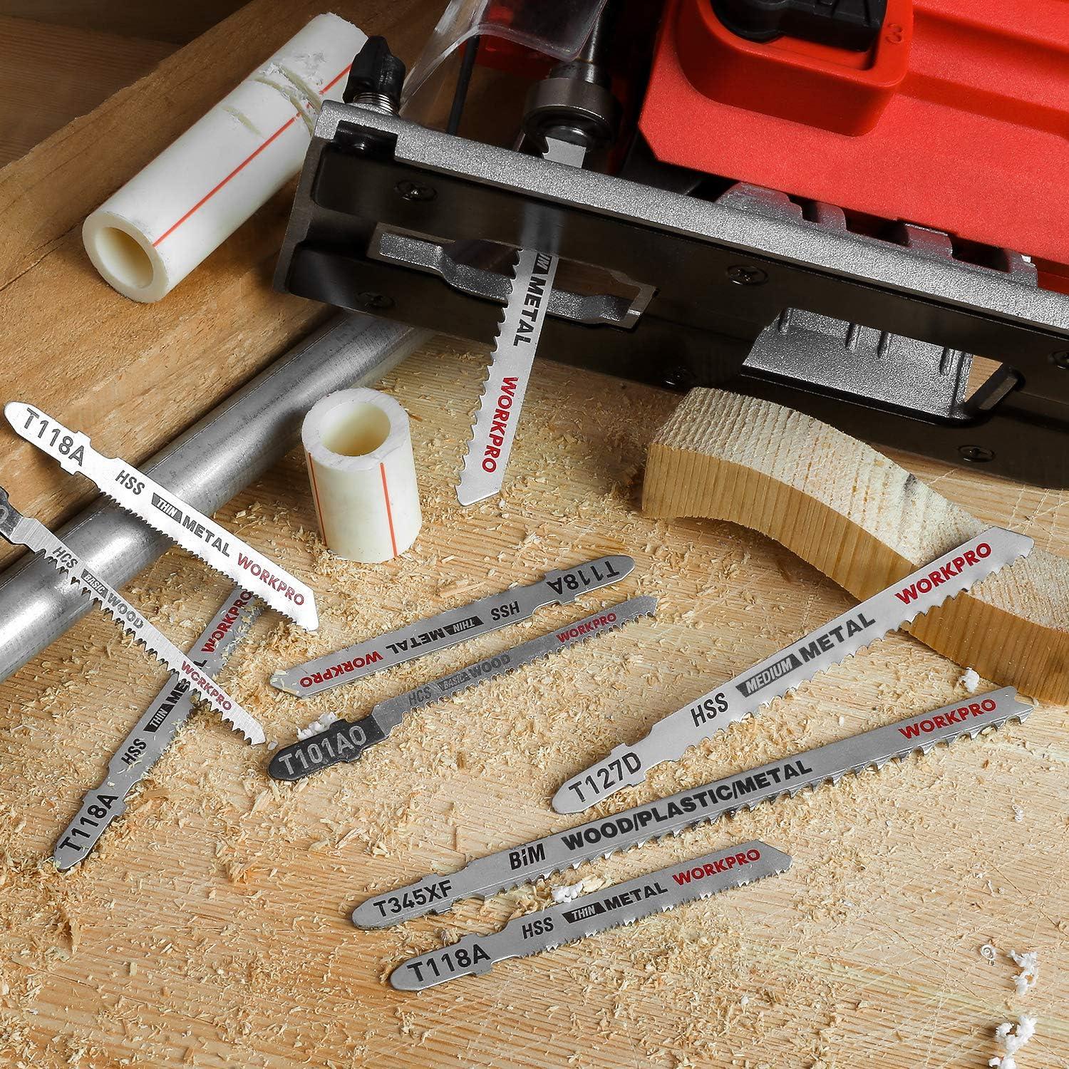 Set 25 Hojas Sierra de Calar WORKPRO HCS/HSS/BIM Variadas