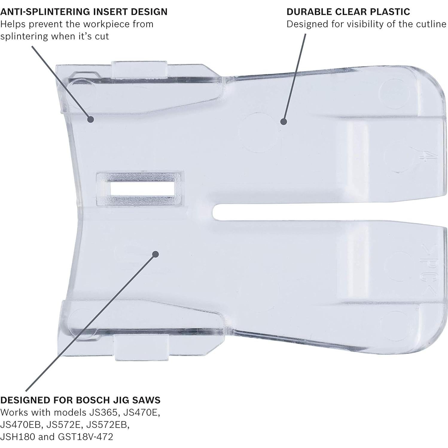 Insertos Antisalpicaduras Bosch JA1013 para Sierra de Calar