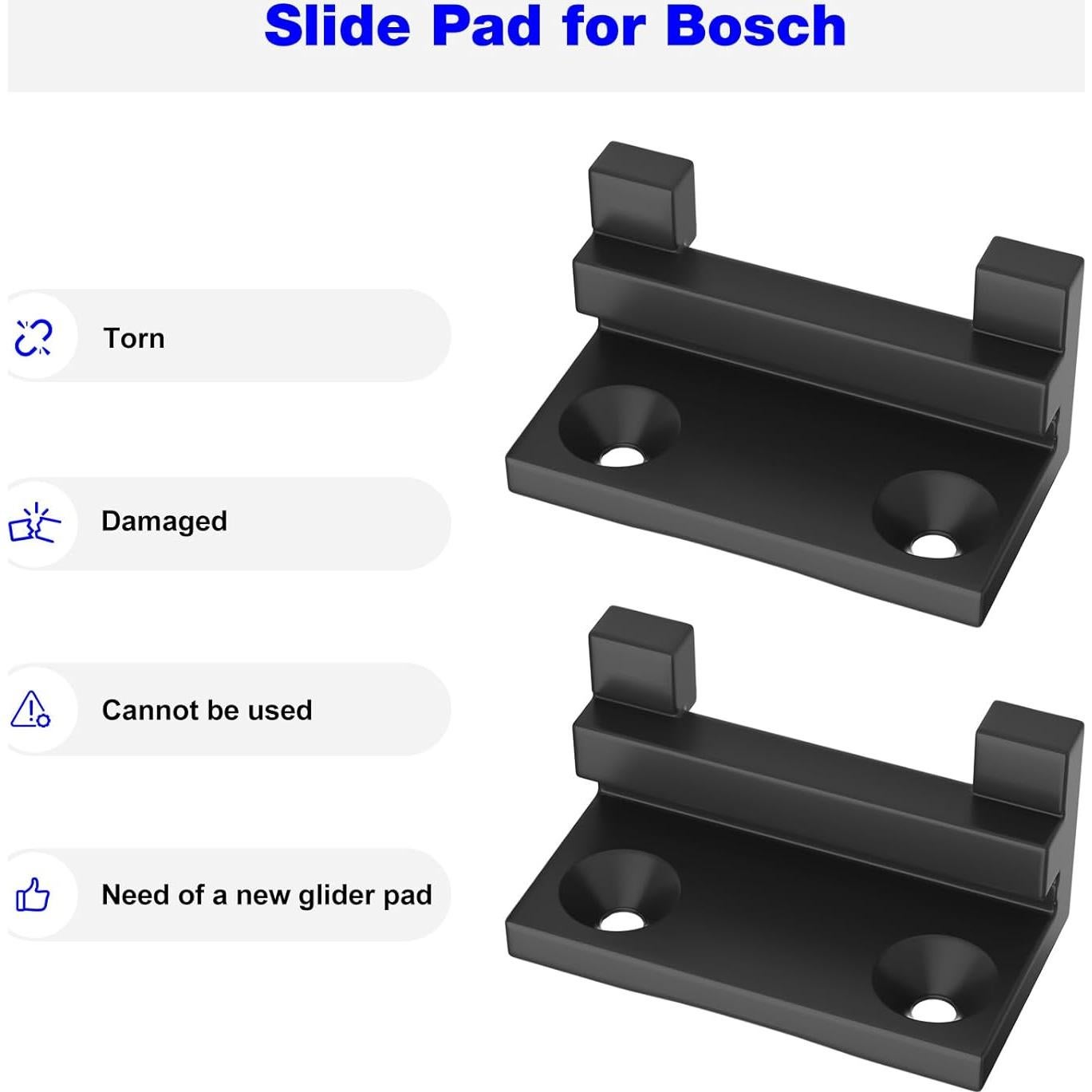 Almohadillas Deslizantes de Sierra Bosch 2610950101 - 2 Pcs