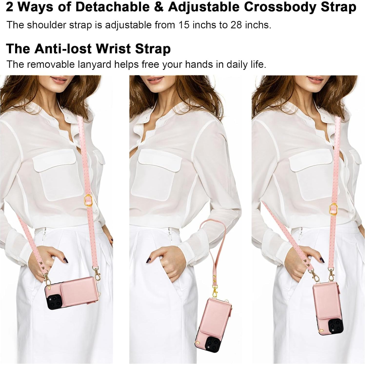 Funda Cruzada KIHUWEY para iPhone 16 Pro Max con Soporte