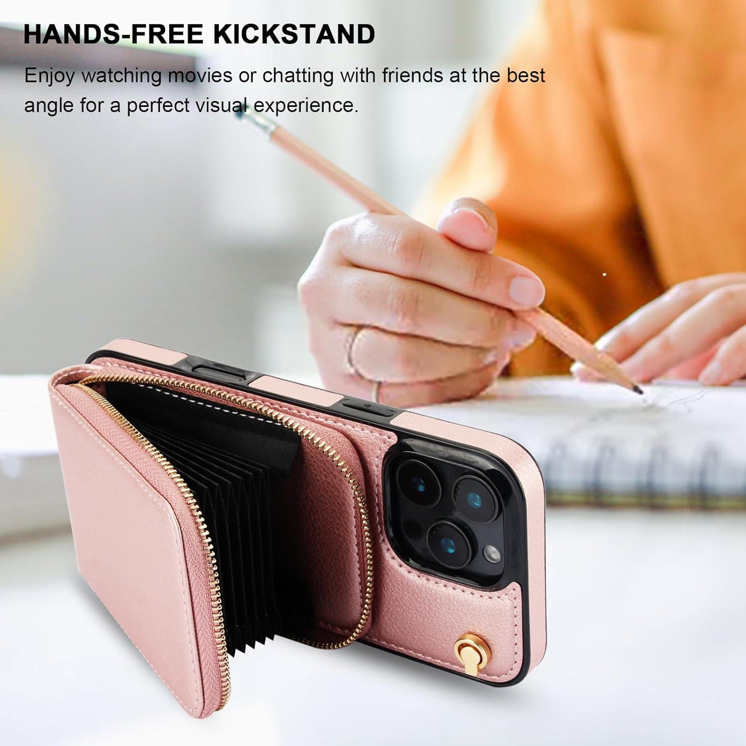 Funda Cruzada KIHUWEY para iPhone 16 Pro Max con Soporte