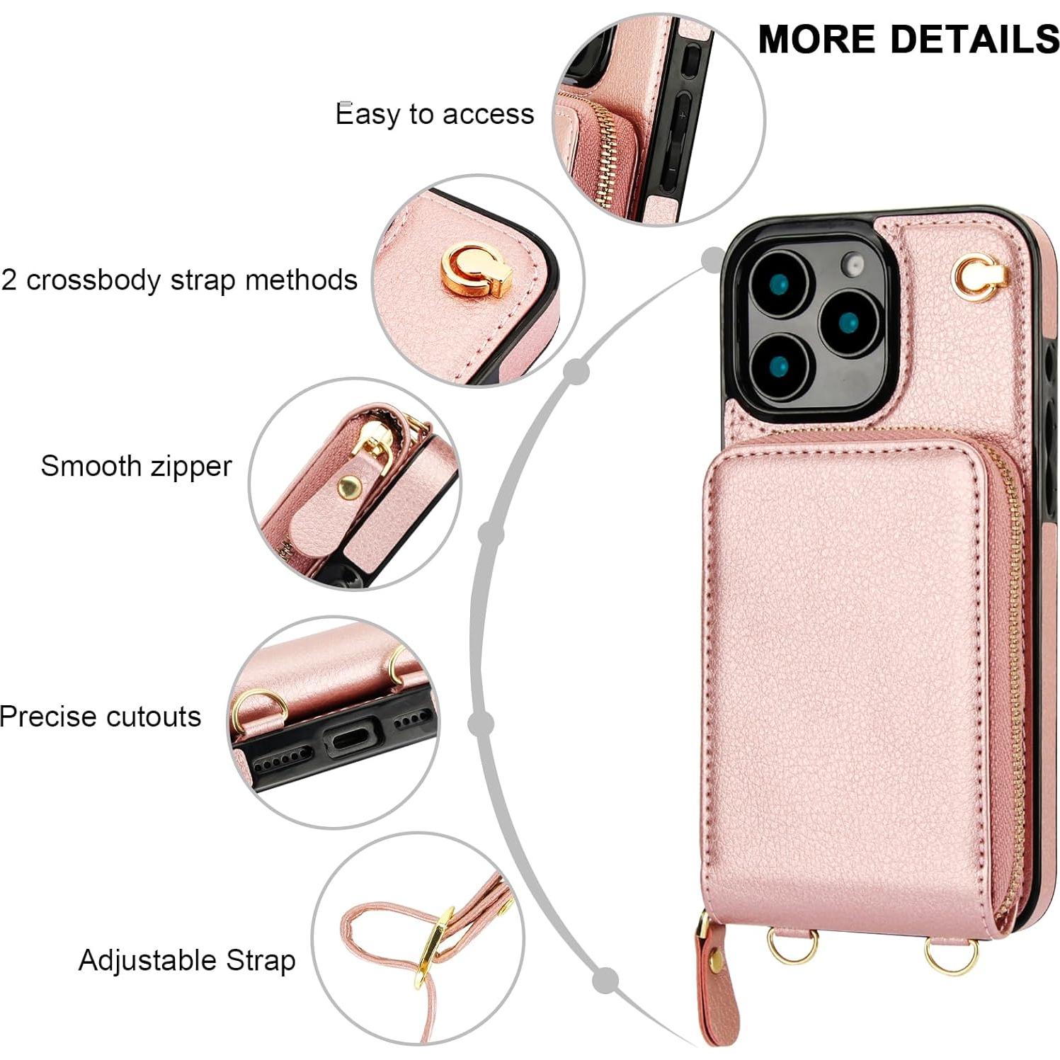 Funda Cruzada KIHUWEY para iPhone 16 Pro Max con Soporte