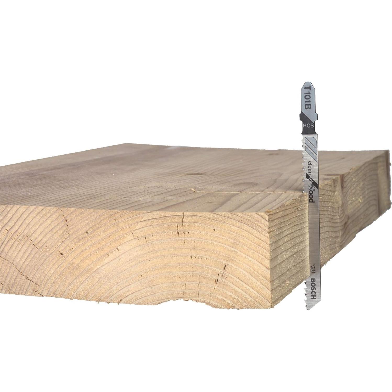 Hoja de Sierra Bosch T101D 4" 6 TPI para Madera - 5 Piezas