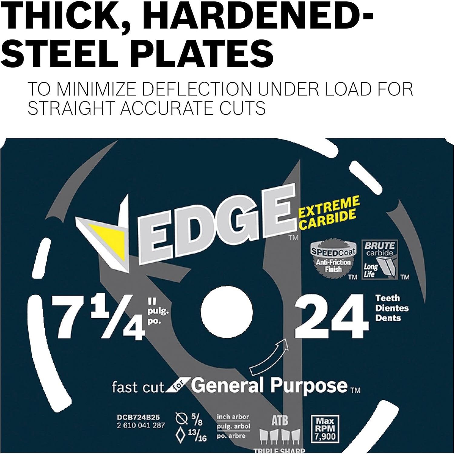 Hoja de Sierra Circular Bosch DCB618 6.5" 18 Dientes Carburo