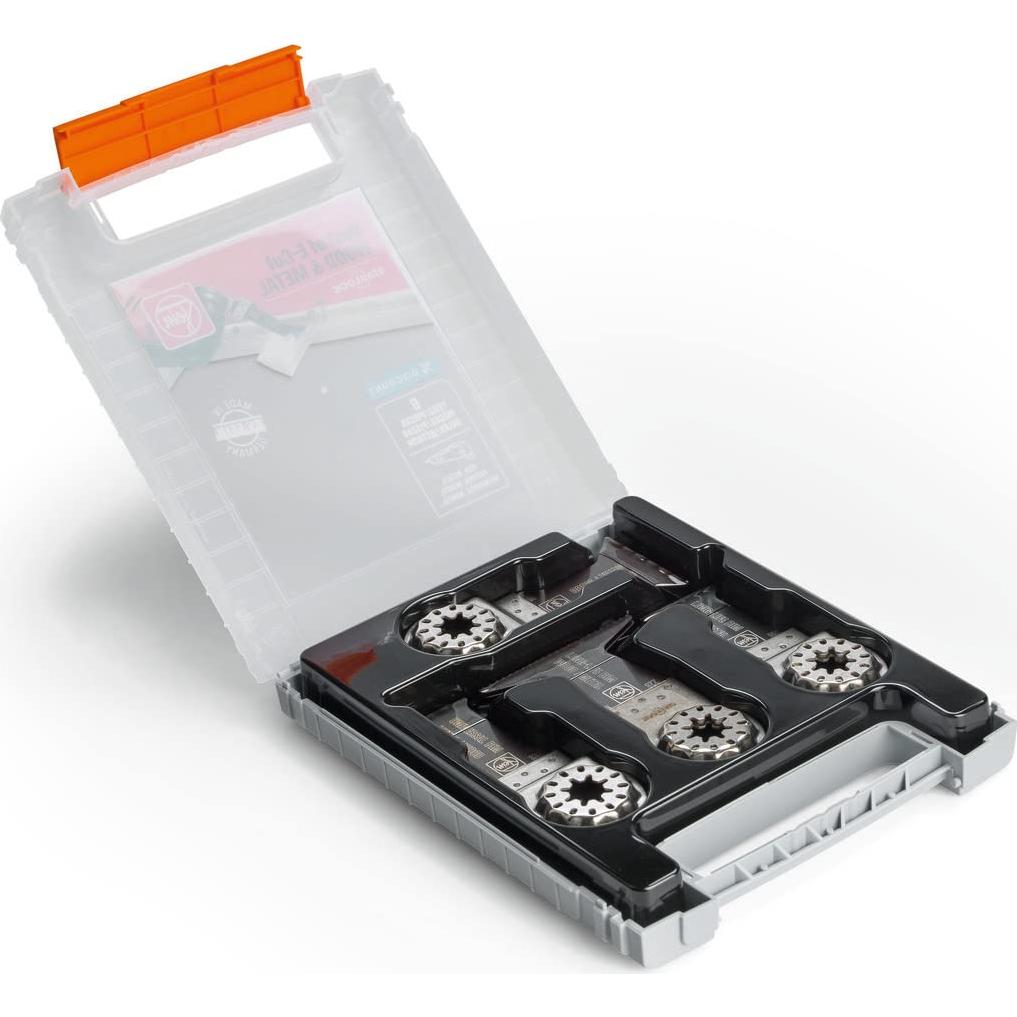 Best of E-Cut Starlock Wood & Metal Saw Blade Set - 6-Piece Kit for Precision Cutting in Wood & Metals, Includes (4) E-Cut Long Life, (2) E-Cut Universal Saw Blade - 35222967010