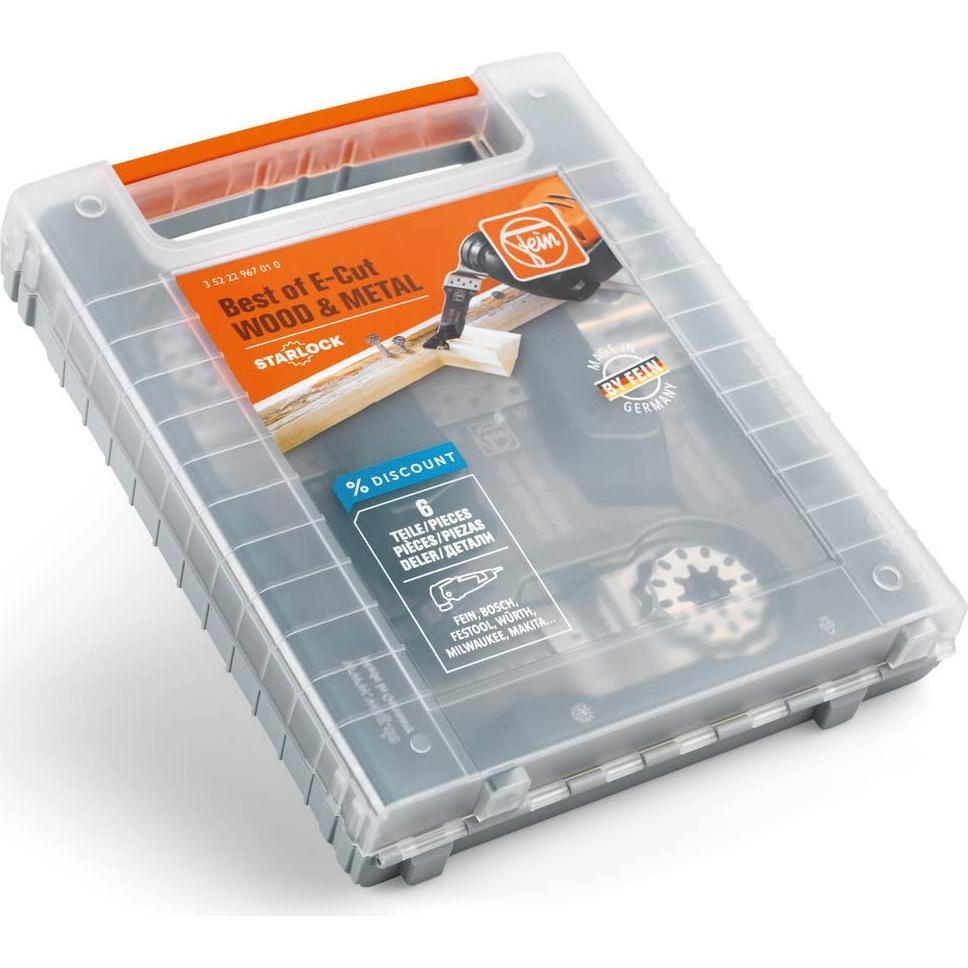 Best of E-Cut Starlock Wood & Metal Saw Blade Set - 6-Piece Kit for Precision Cutting in Wood & Metals, Includes (4) E-Cut Long Life, (2) E-Cut Universal Saw Blade - 35222967010