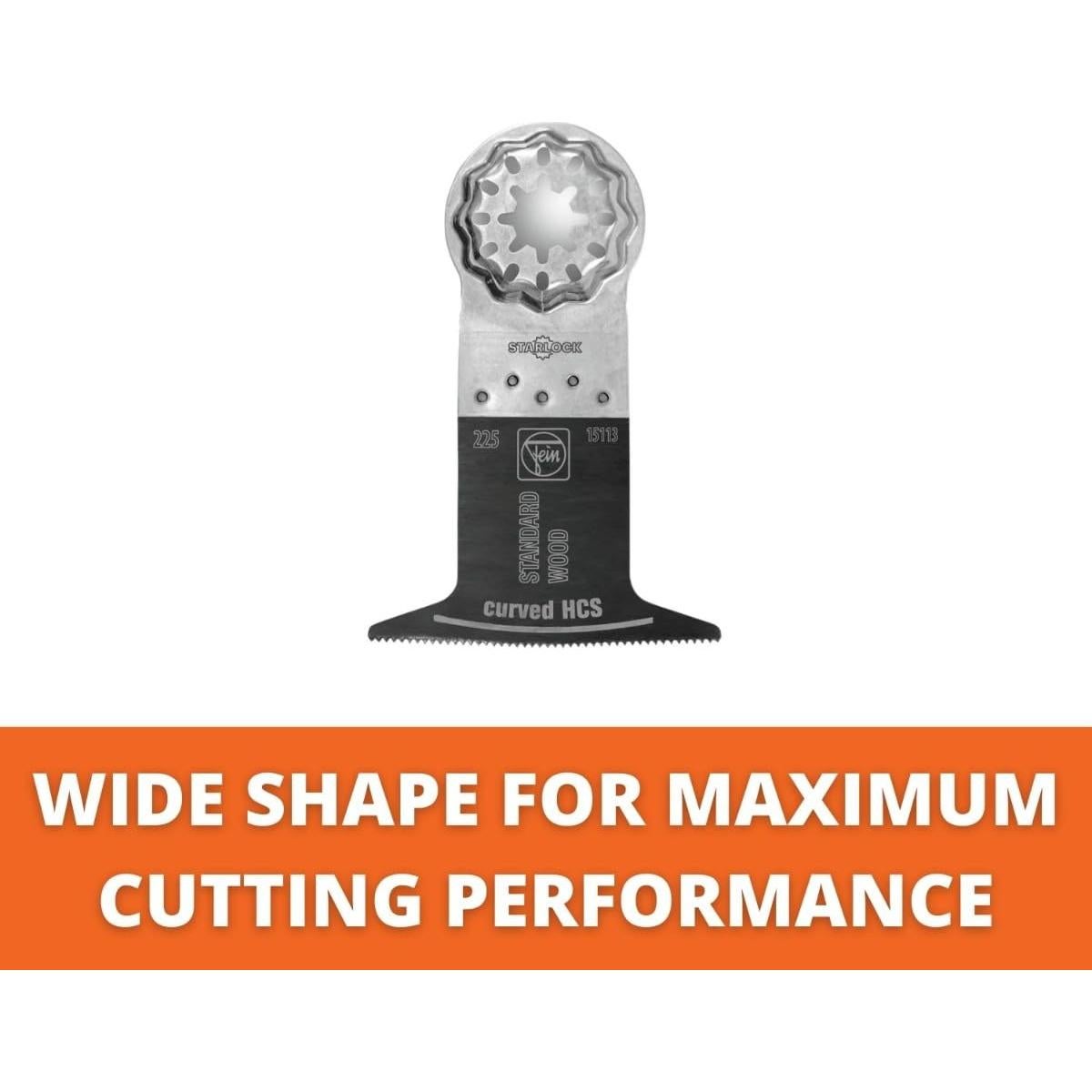 Hoja de sierra curvada Fein Starlock 6,35 cm - Paquete de 10