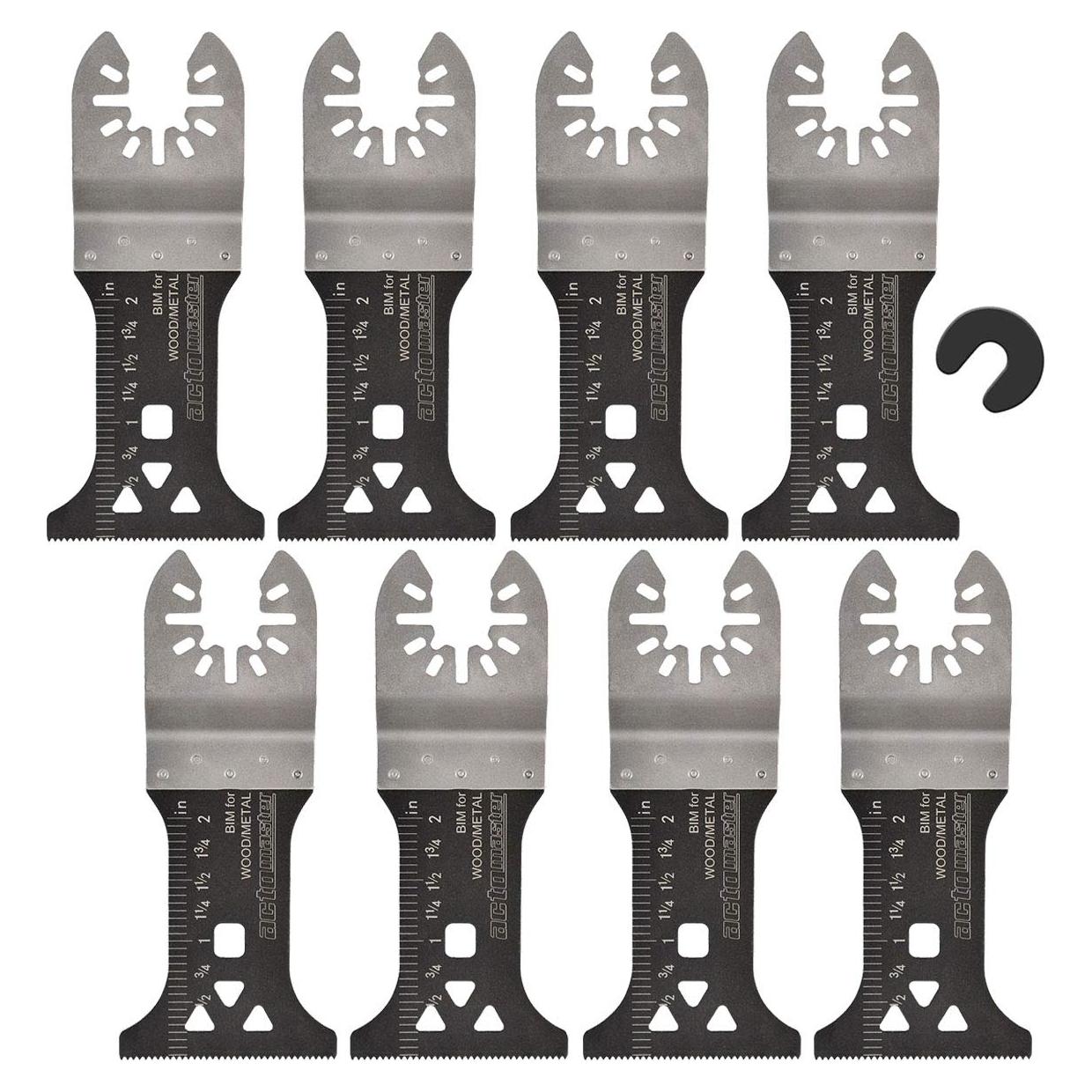 Hoja de sierra oscilante ACTOMASTER 4.4 cm bi-metal 8 piezas