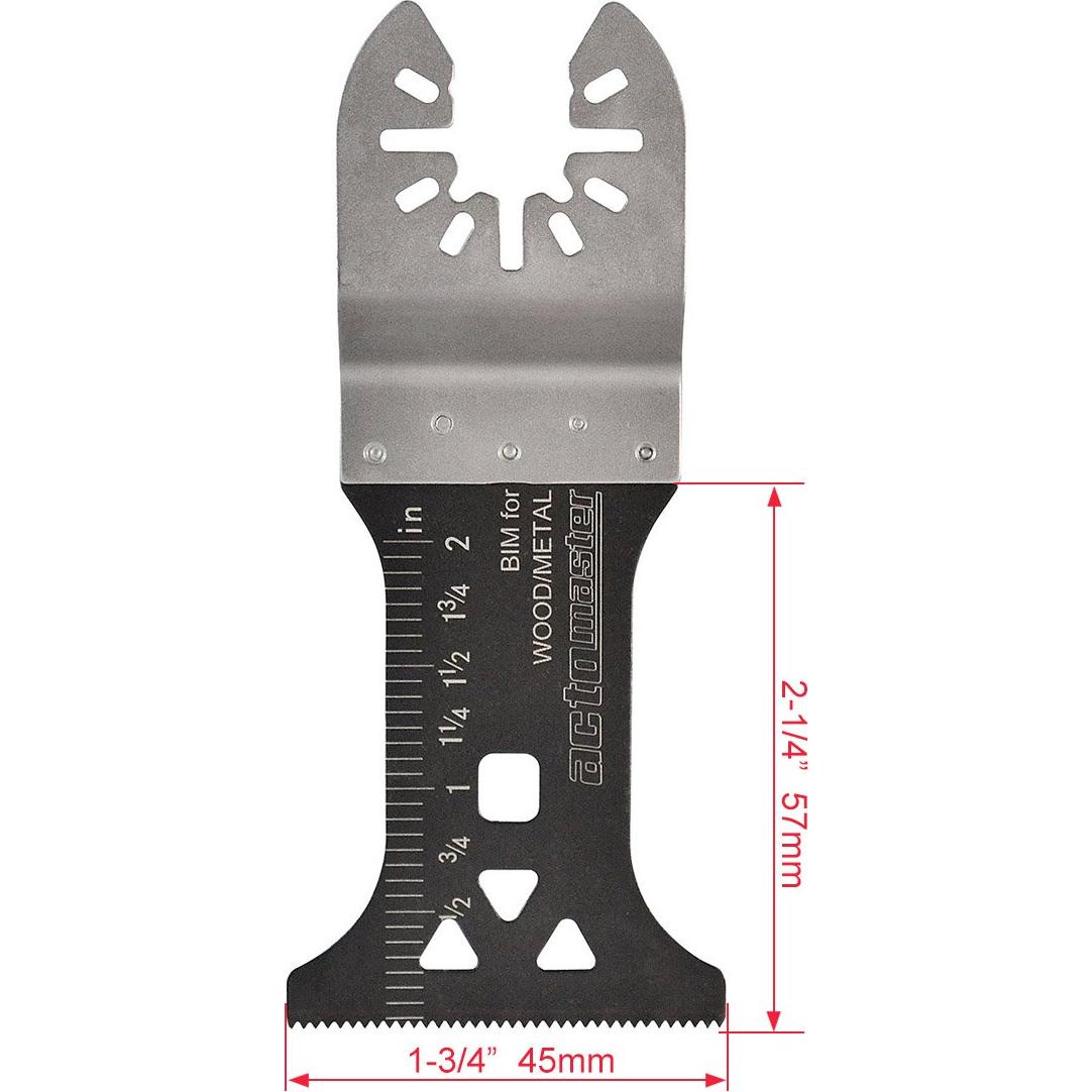 Hoja de sierra oscilante ACTOMASTER 4.4 cm bi-metal 8 piezas