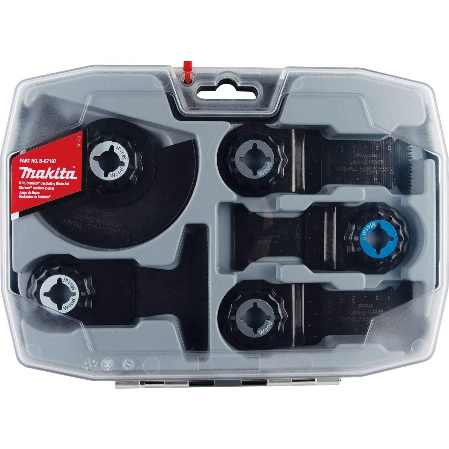 Juego de Cuchillas Oscilantes Makita B-67197 5 Piezas Starlock