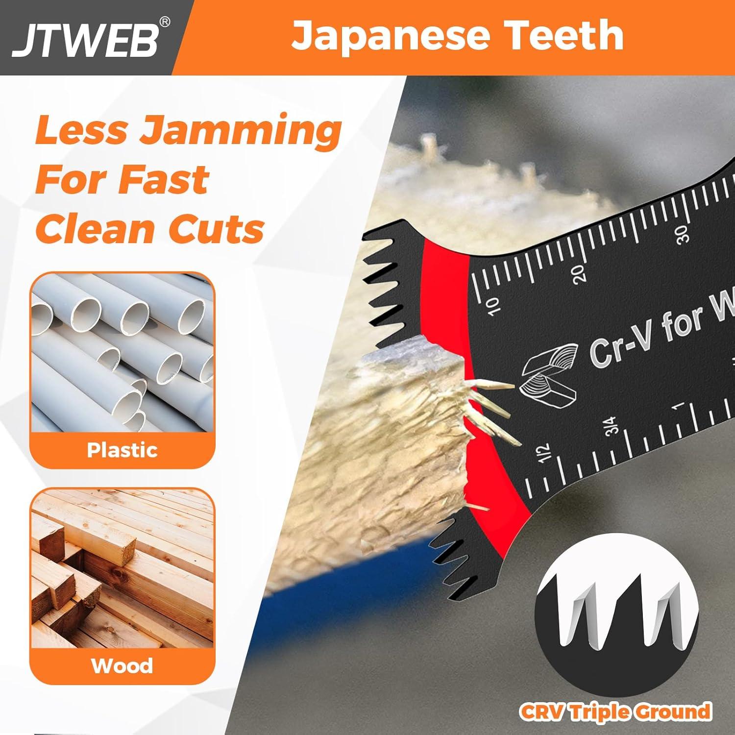 Kits de Cuchillas Oscilantes JTWEB 25PCS para Metal y Madera