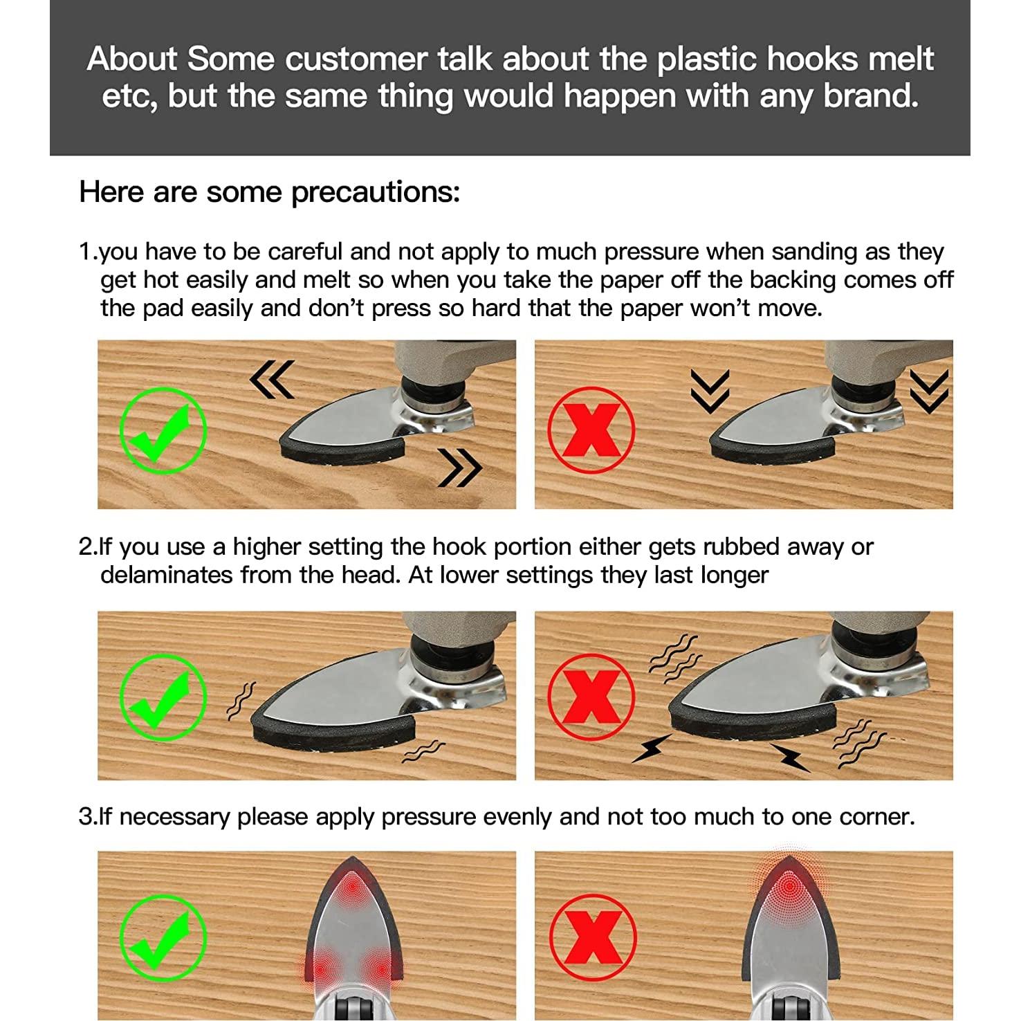 Kit de papel de lija Aoozy 130 piezas para herramientas oscilantes