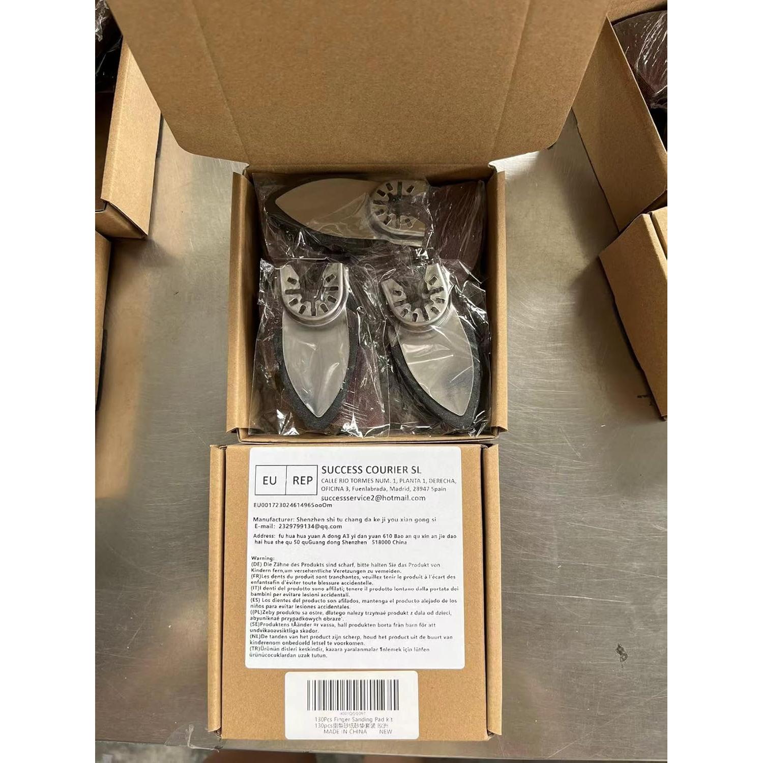 Kit de papel de lija Aoozy 130 piezas para herramientas oscilantes