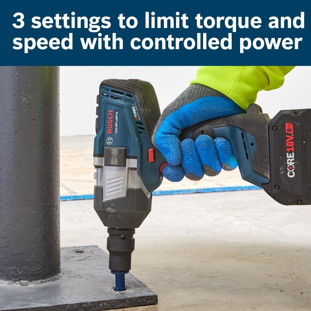 Llave de Impacto BOSCH GDS18V-1180CN 18V 3/4" Con Anillo Fricción