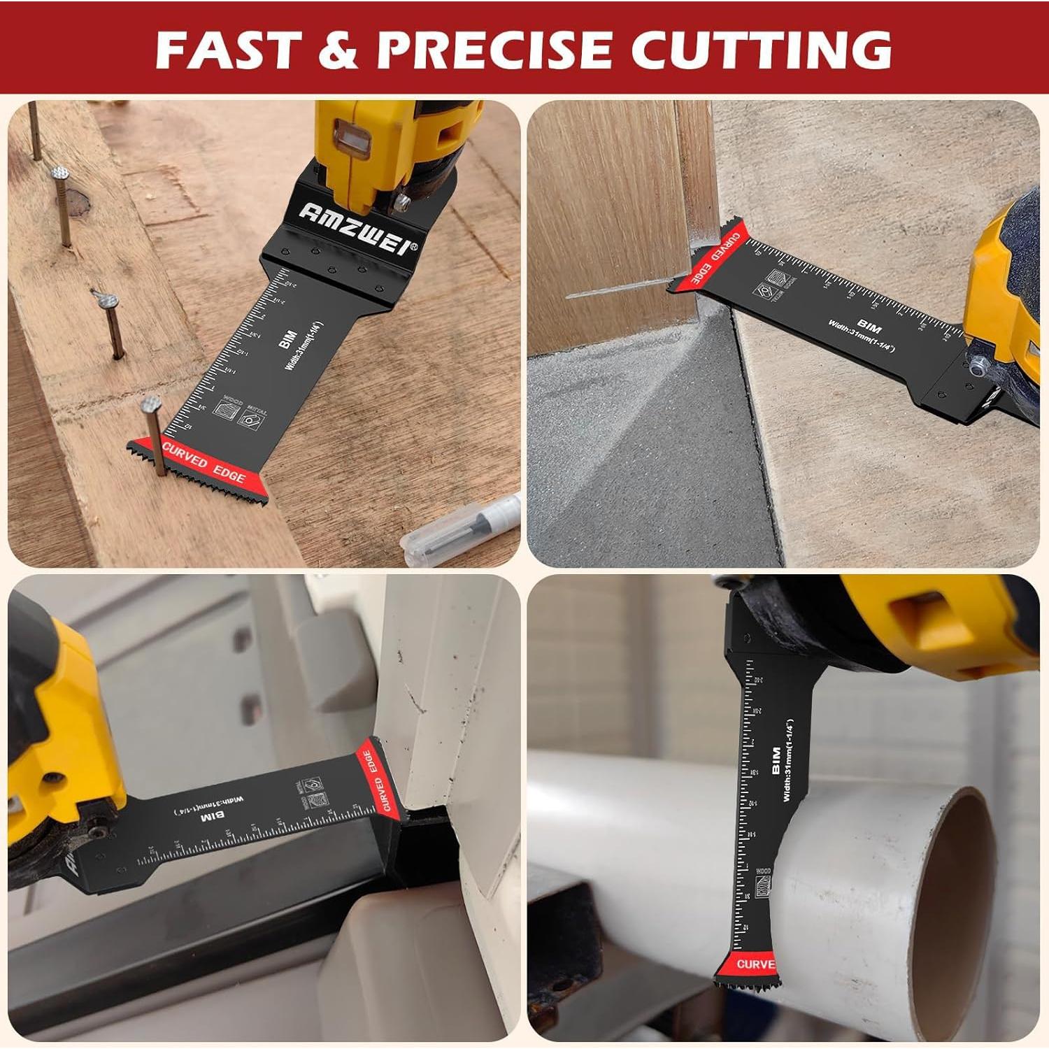 Cuchillas Oscilantes AMZWEI 70MM para Madera y Metal