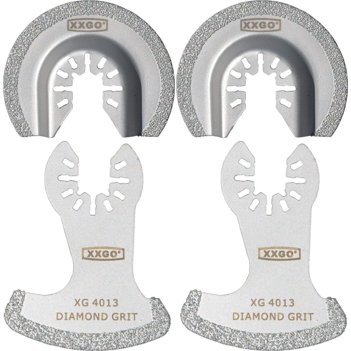 XXGO 8 Pcs Diamond Multi Tool Blades Compatible with Bosch Chicago Craftsman Dewalt Dremel Fein Genesis Harbor Freight Jobmax Makita Milwaukee Porter Cable Ridgid Ryobi Rockwell XGM0603