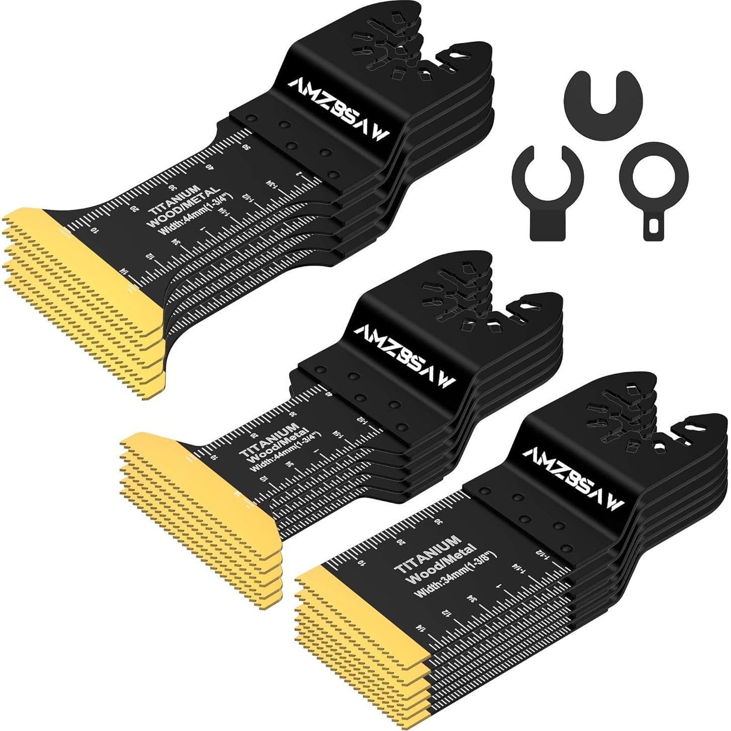 Kits de Cuchillas de Multiherramienta 46 PCS Titanio