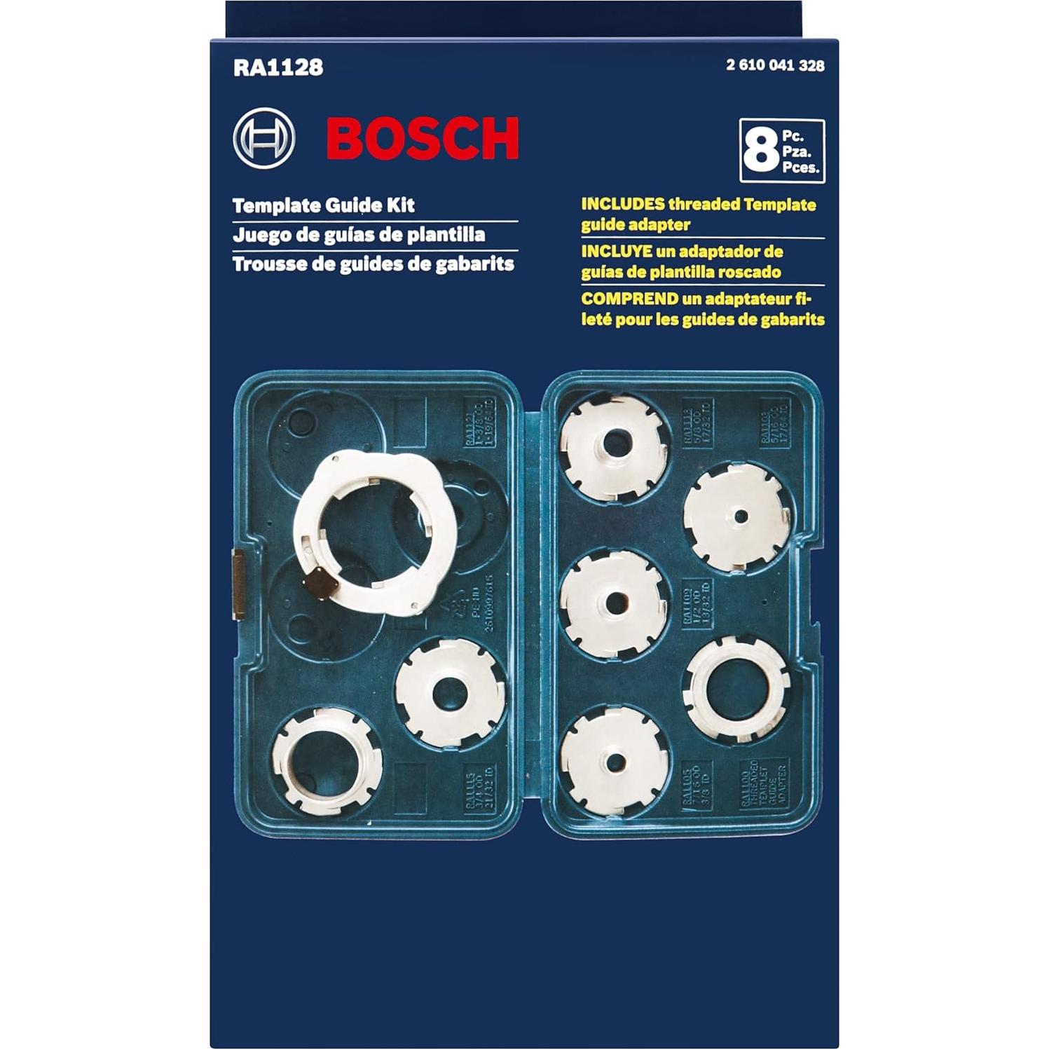 Juego de Guías de Plantilla Bosch RA1128 - 8 Piezas