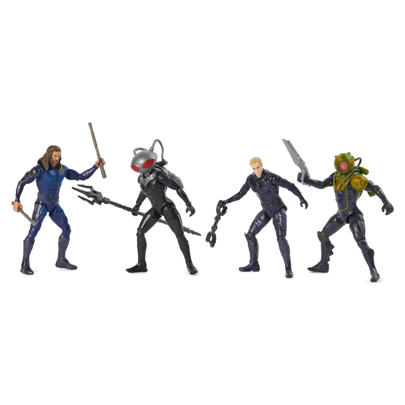 Paquete de Isla Volcánica Aquaman Spin Master - 4 Figuras 10.16 cm
