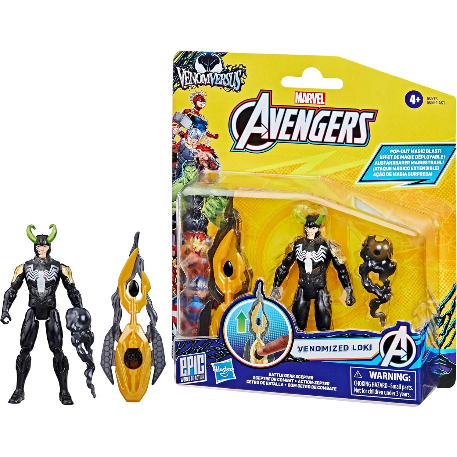 Figura Venomizada de Loki 10 cm - Marvel Avengers Hasbro