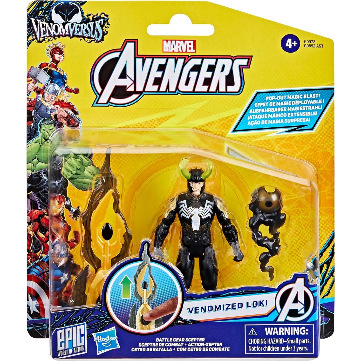 Figura Venomizada de Loki 10 cm - Marvel Avengers Hasbro