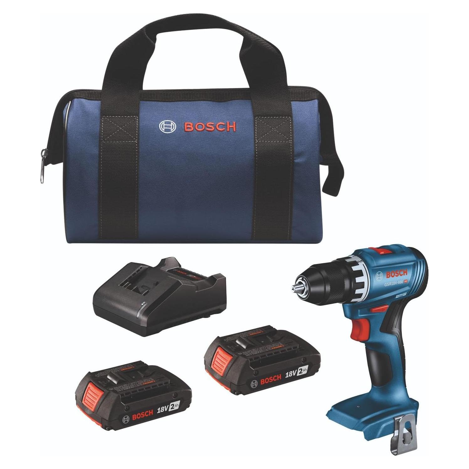 Taladro Atornillador BOSCH GSR18V-400B22 18V 2 Baterías 2Ah