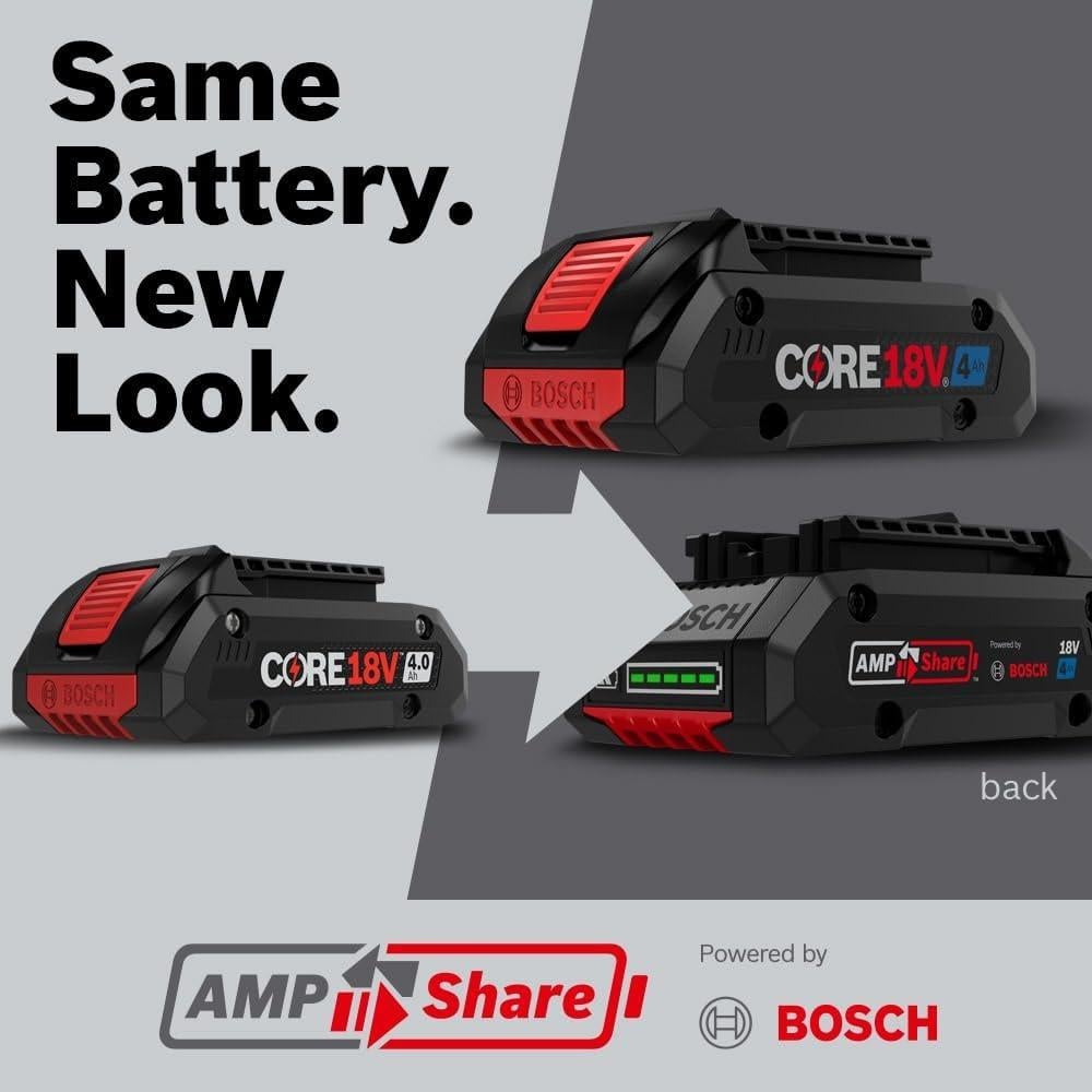 Kit de Inicio Bosch 18V con Batería CORE18V 4 Ah y Cargador