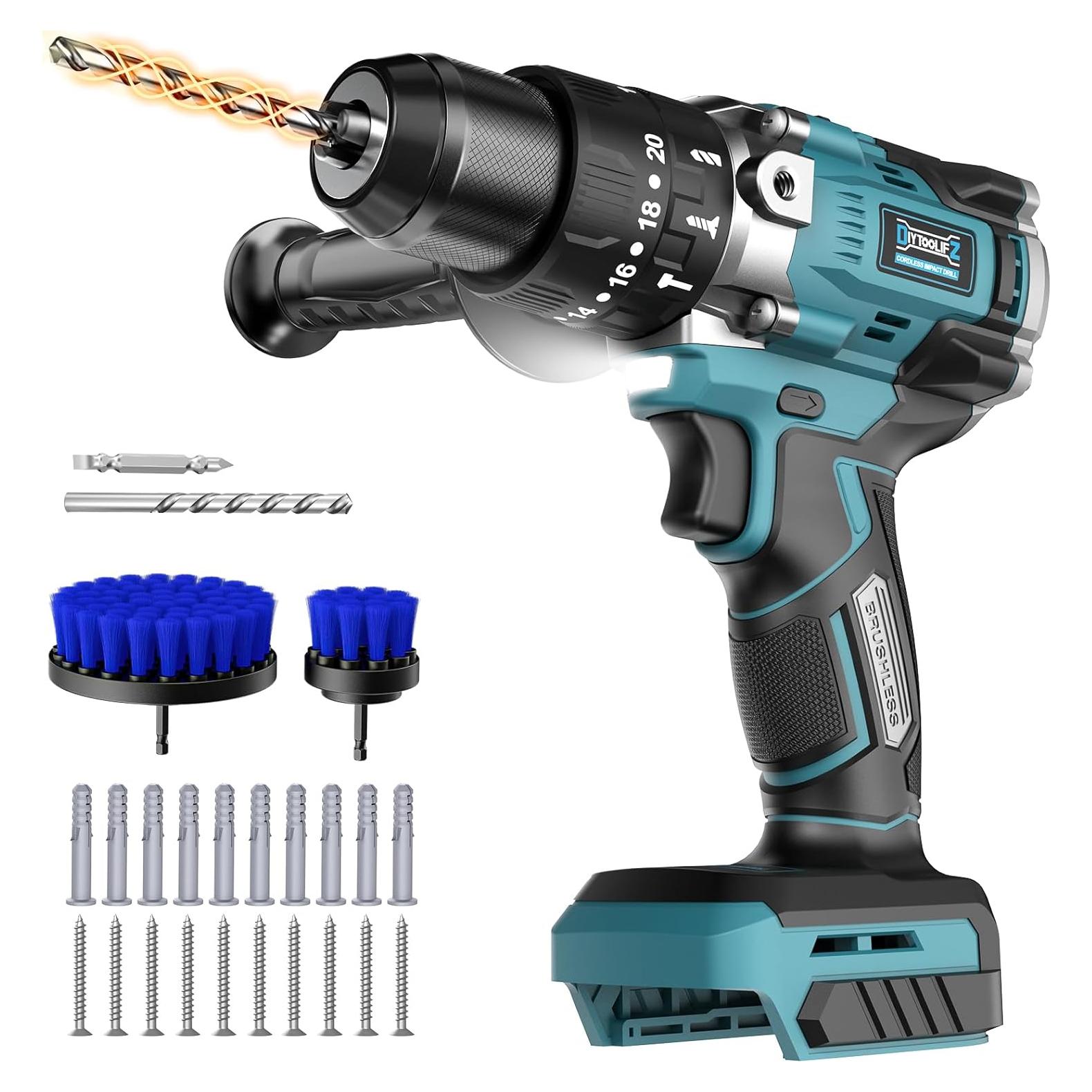 Taladro Inalámbrico DIYtoolifz 18V para Makita 3 Modos