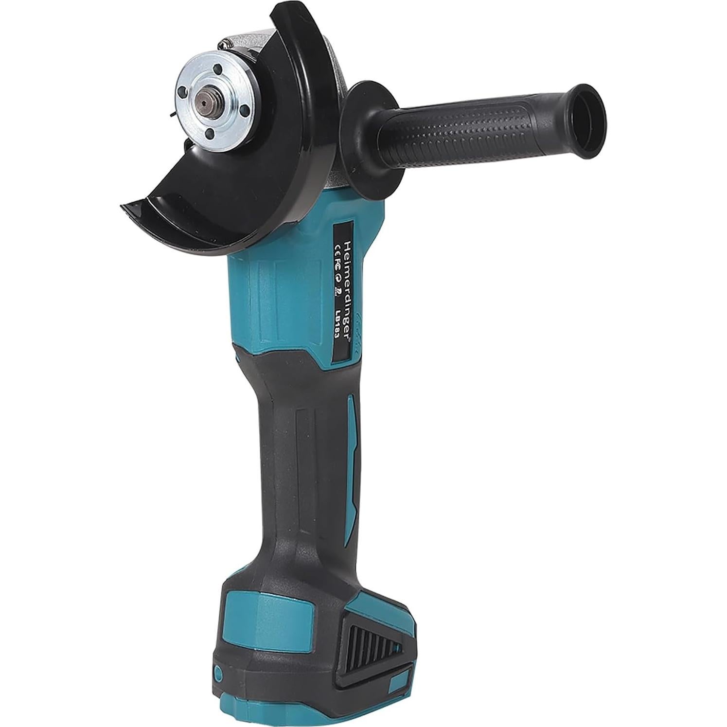 Amoladora Angular Inalámbrica Heimerdinger 18V 4.5" Alta Potencia