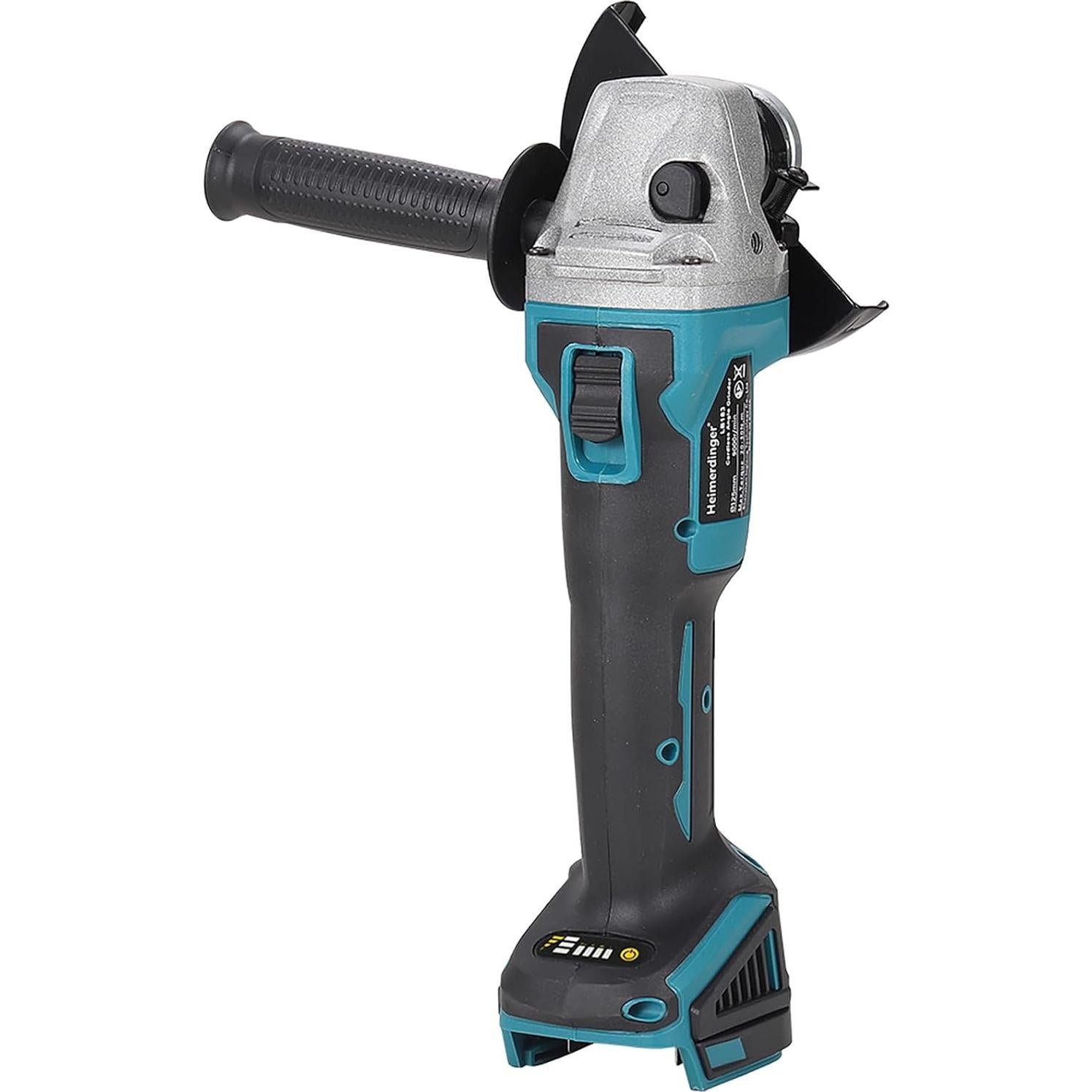 Amoladora Angular Inalámbrica Heimerdinger 18V 4.5" Alta Potencia