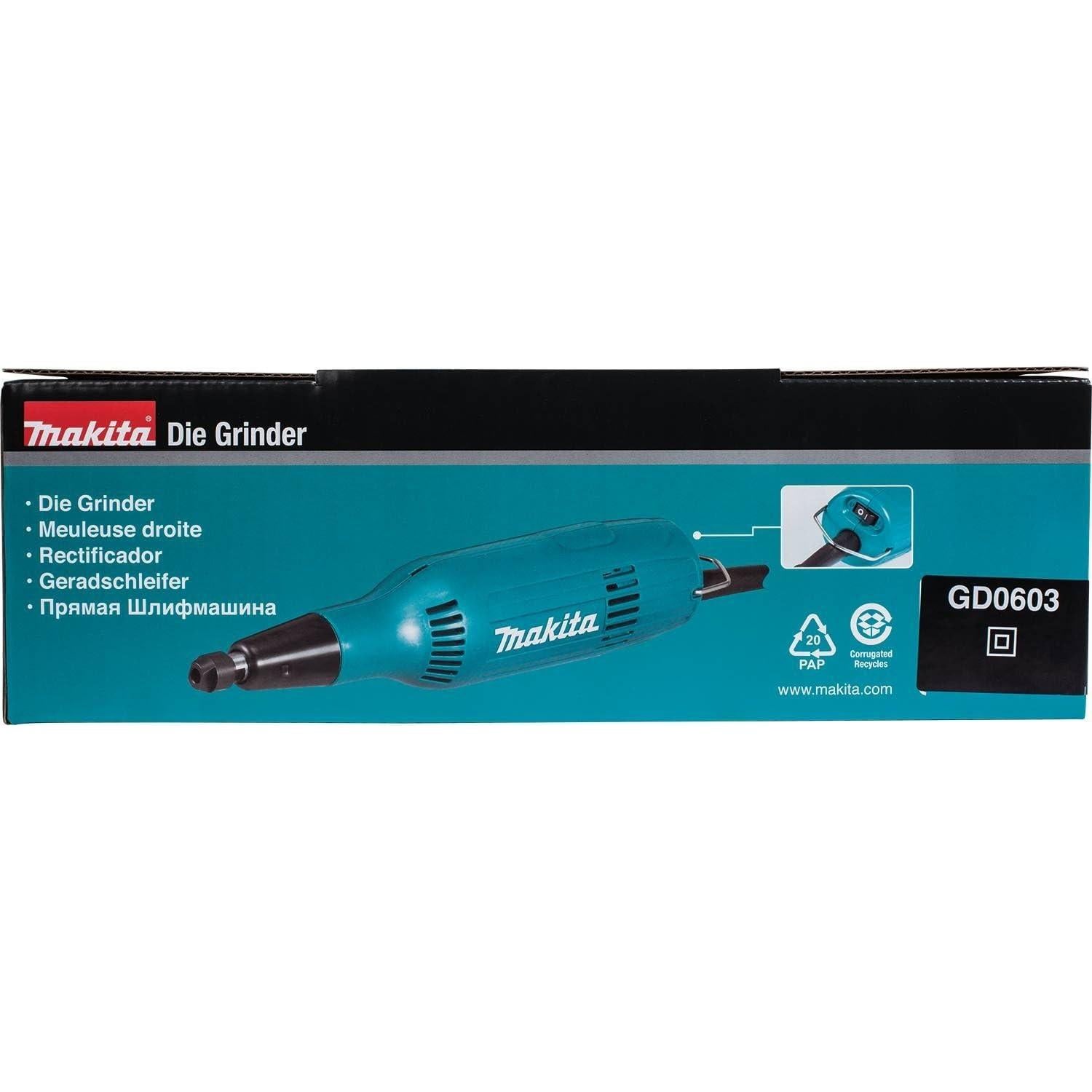 Amoladora de Eje Compacta Makita GD0603 240W 25000 RPM