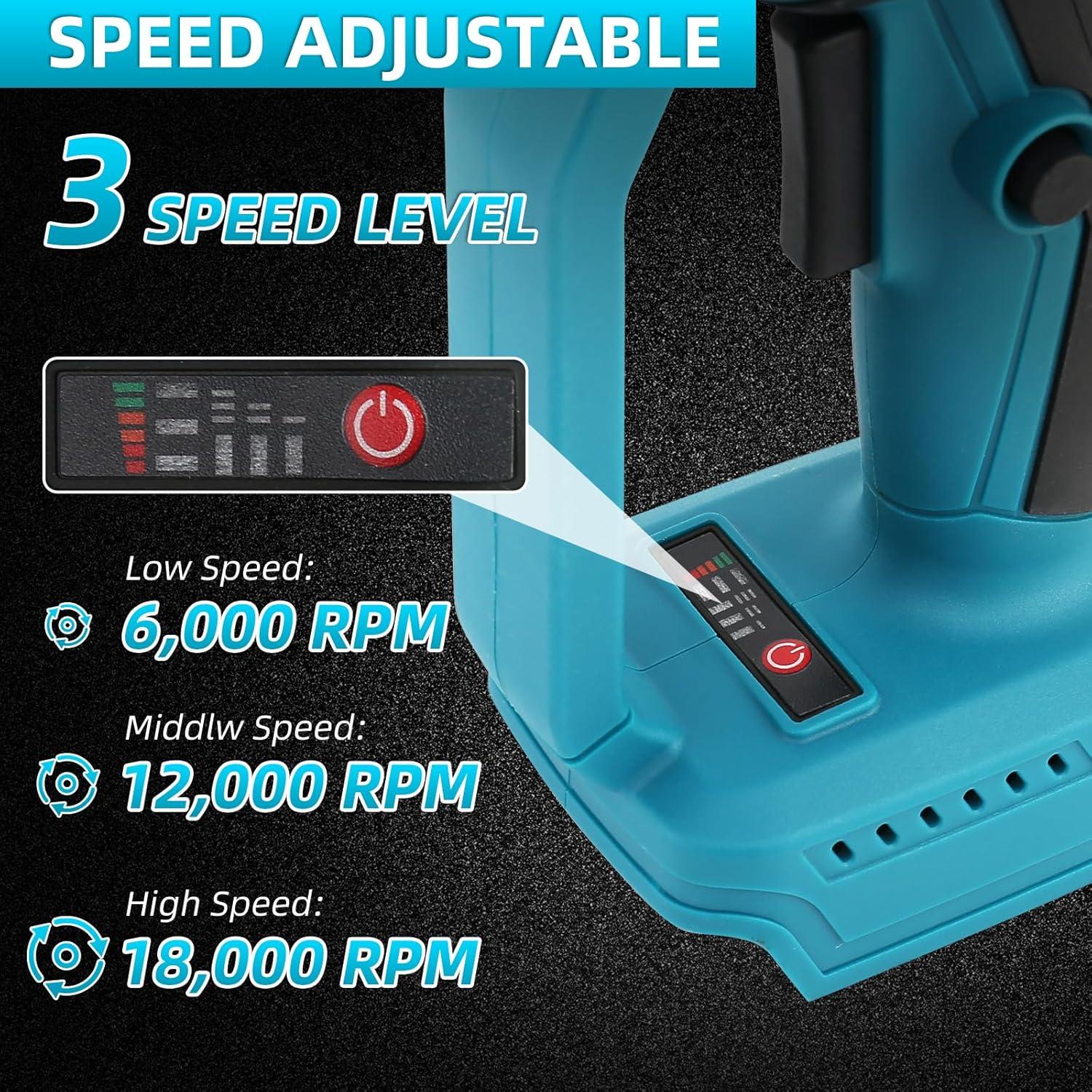 Amoladora Angular Inalámbrica Vokoroad 18V 18000RPM 5"