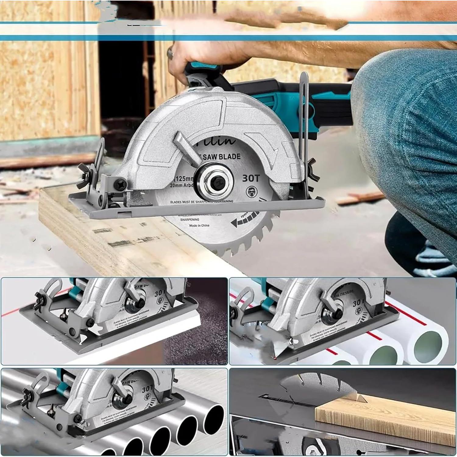 Sierra Circular Inalámbrica Heimerdinger 5" 6500 RPM 18V