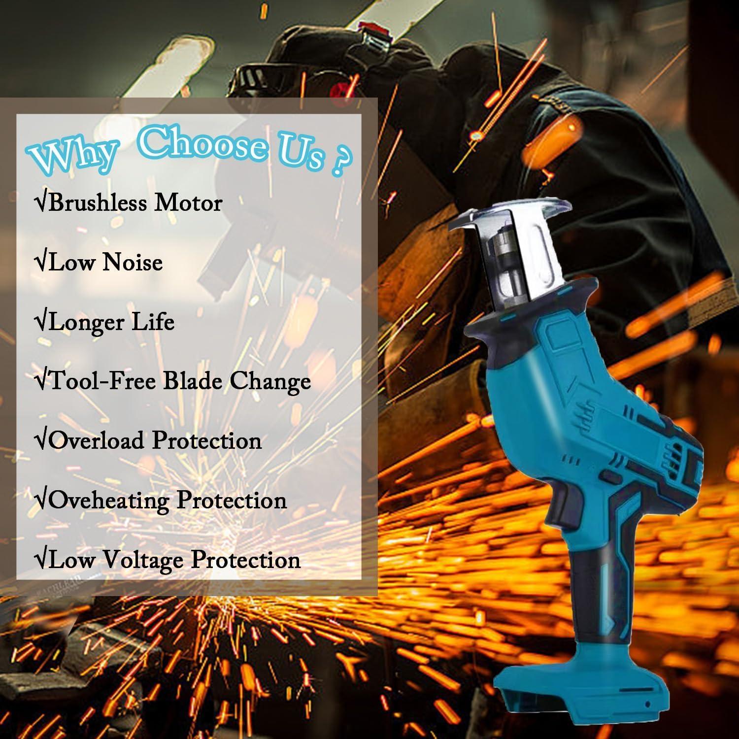 Sierra Recíproca Inalámbrica Genérico 18V para Makita