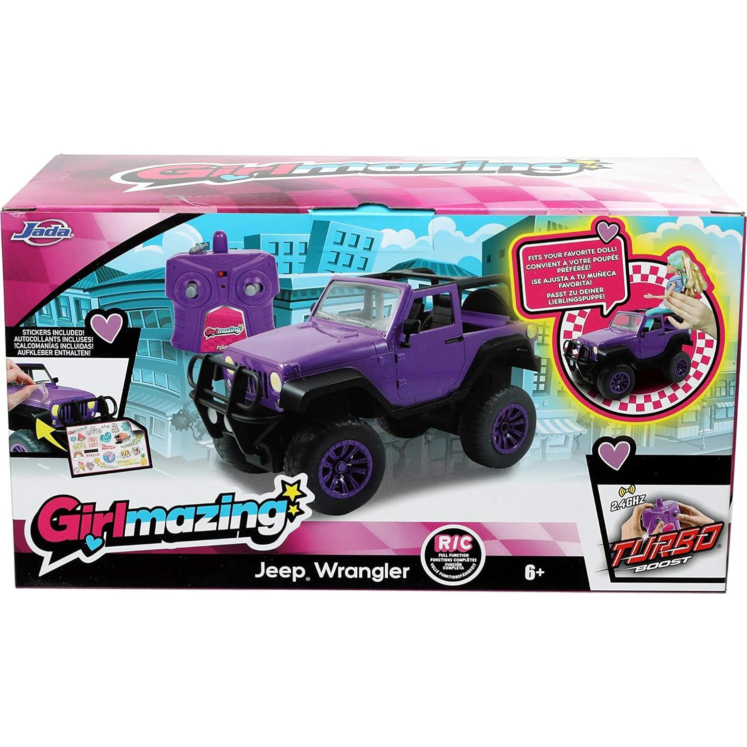 Jeep R/C Jada Toys Girlmazing 1:16 Personalizable Púrpura
