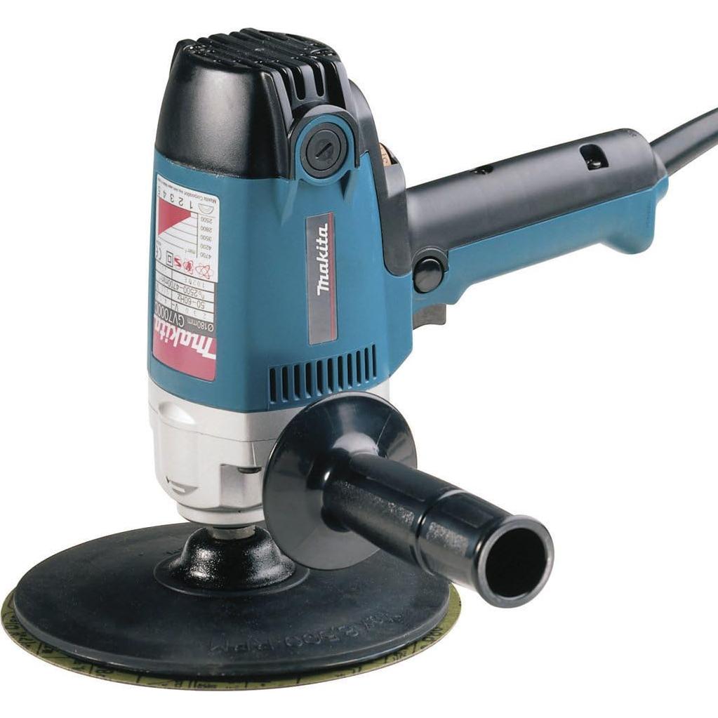 Lijadora de Disco Makita GV7000C 900W Velocidad Variable 2500-4700 RPM