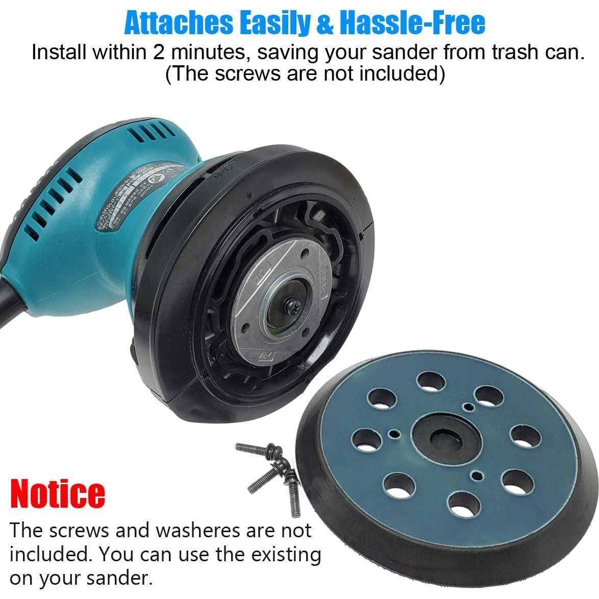 Pad de Lijado Makita 743081-8, 12,7 cm, Gancho y Asa