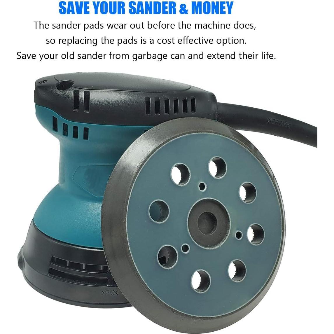 Pad de Lijado Makita 743081-8, 12,7 cm, Gancho y Asa