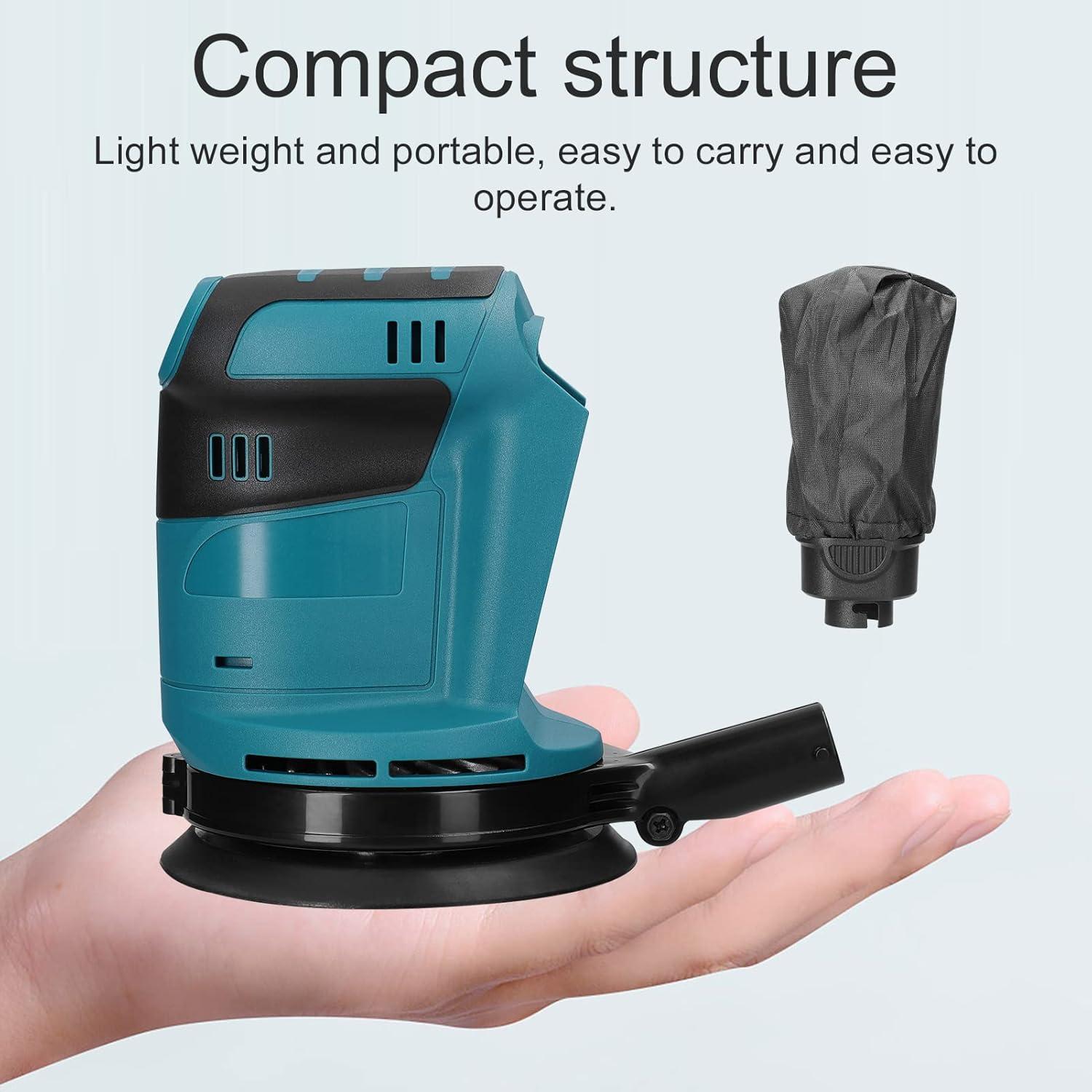 Lijadora Orbital Weytoll 5'' Sin Cable 24000RPM 6 Velocidades