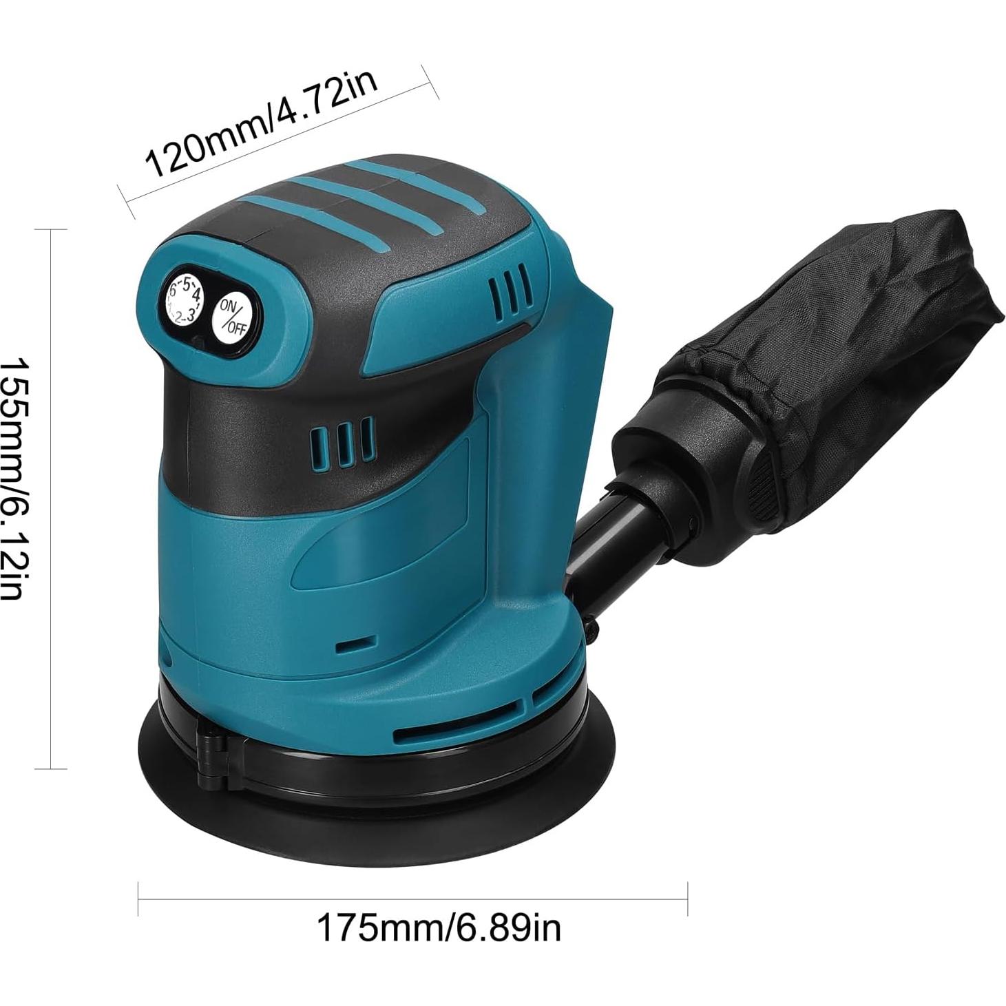 Lijadora Orbital Weytoll 5'' Sin Cable 24000RPM 6 Velocidades