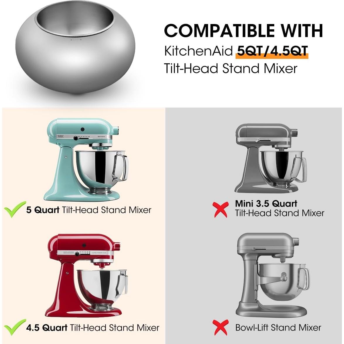 Aieve Recubridor de Snacks para KitchenAid 1.3 kg