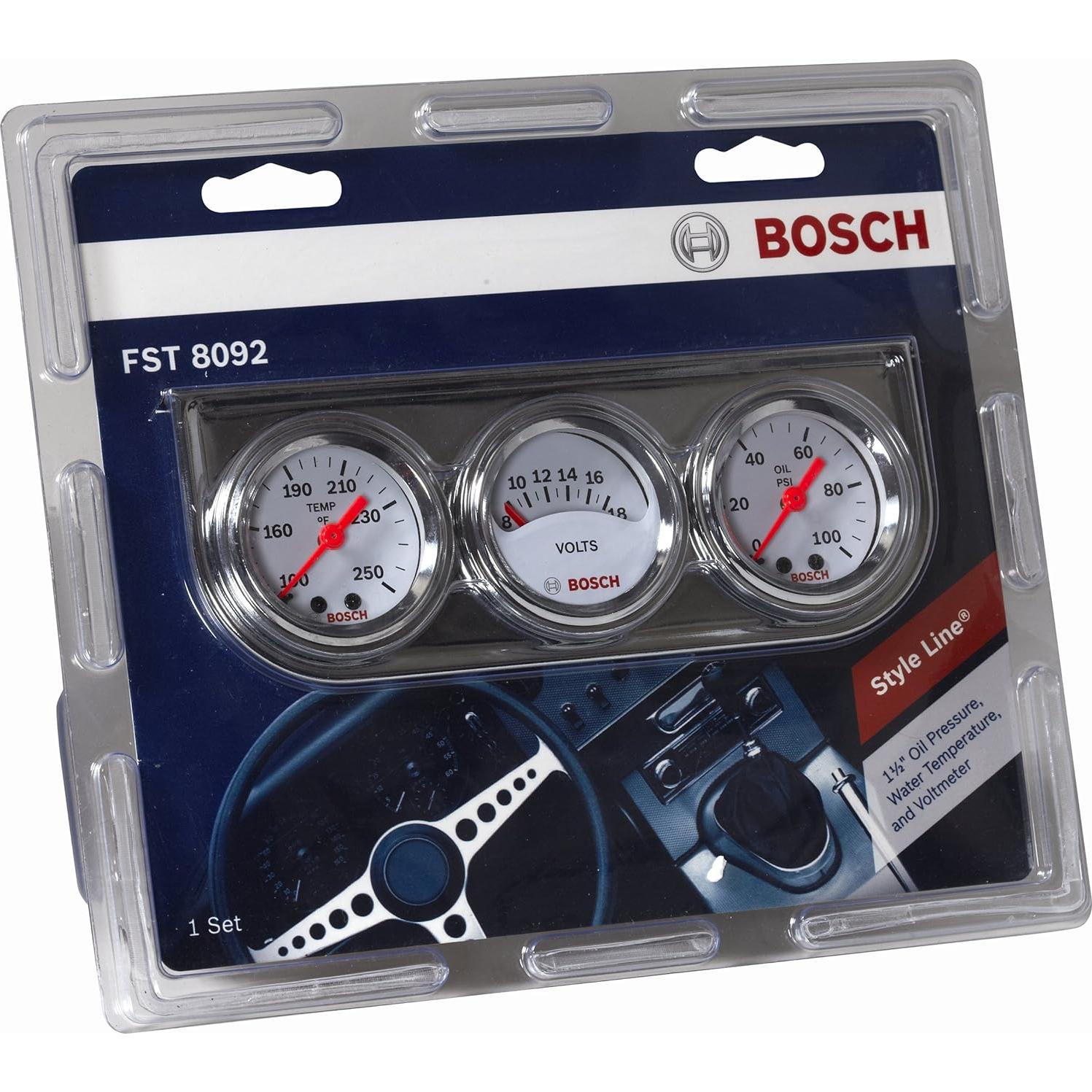 Kit de Manómetros Bosch SP0F000039 Triple Mini 3,81 cm