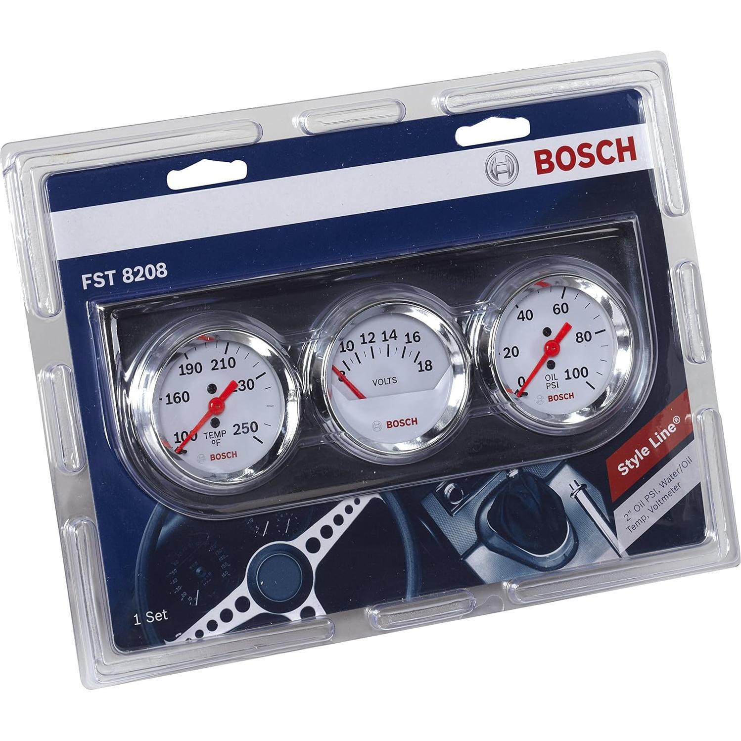 Kit de Manómetros Bosch SP0F000046 2" Esfera Blanca
