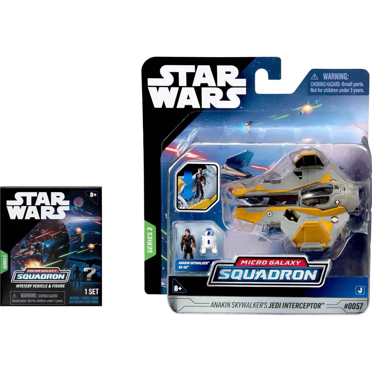 Bundle Interceptor Jedi Anakin Skywalker + Vehículos 10 cm
